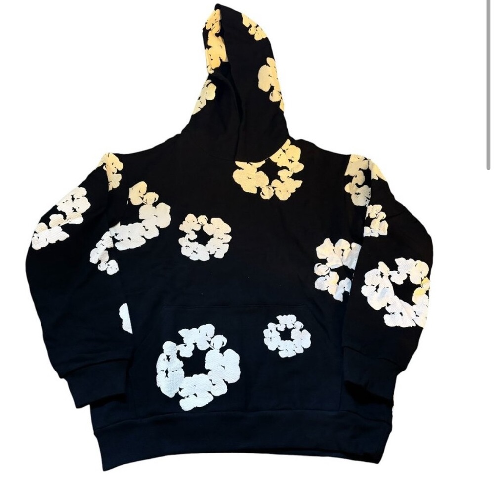 Black Denim Tear Hoodie